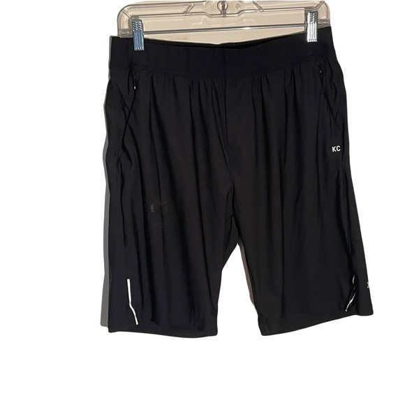 Kenneth Cole women’s Black Athletic Shorts nylon/spandex size medium - Picture 1 of 8